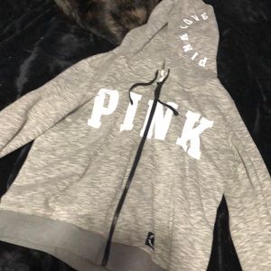 Pink zip up